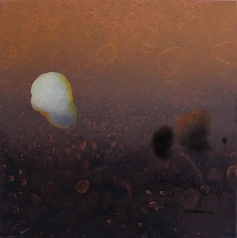 EKREM KAHRAMAN — “isimsiz”, 2014 "isimsiz" eseri EKREM KAHRAMAN tarafından 2014 yılında 30x30 cm ölçülerinde Tuval üzeri yağlı boya tekniği ile yapılmıştır.