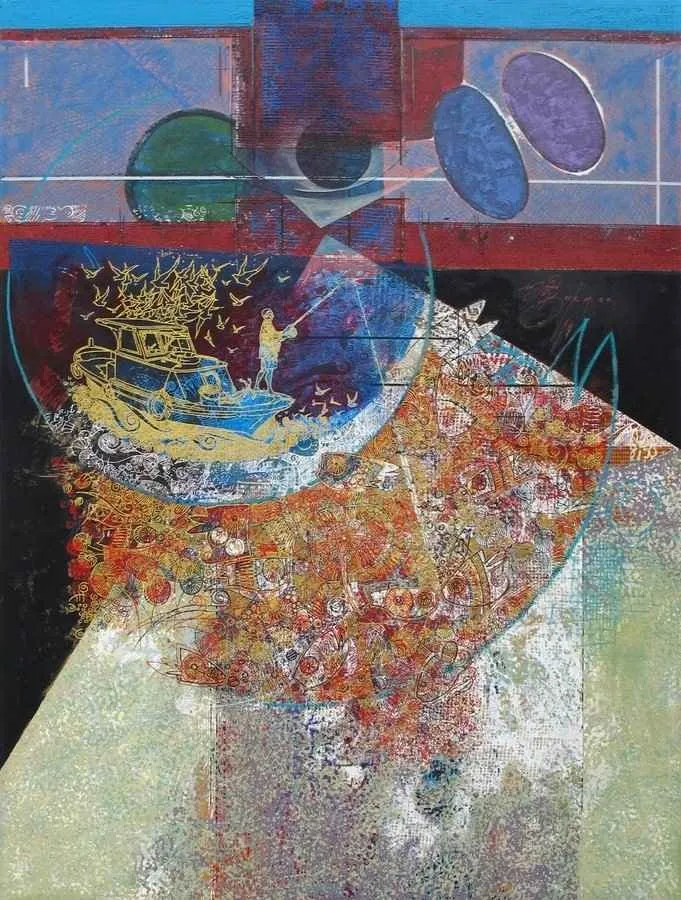 ENGİN KORKMAZ — “isimsiz”, 2014 "isimsiz" eseri ENGİN KORKMAZ tarafından 2014 yılında 120x90 cm ölçülerinde Tuval üzeri akrilik boya tekniği ile yapılmıştır.