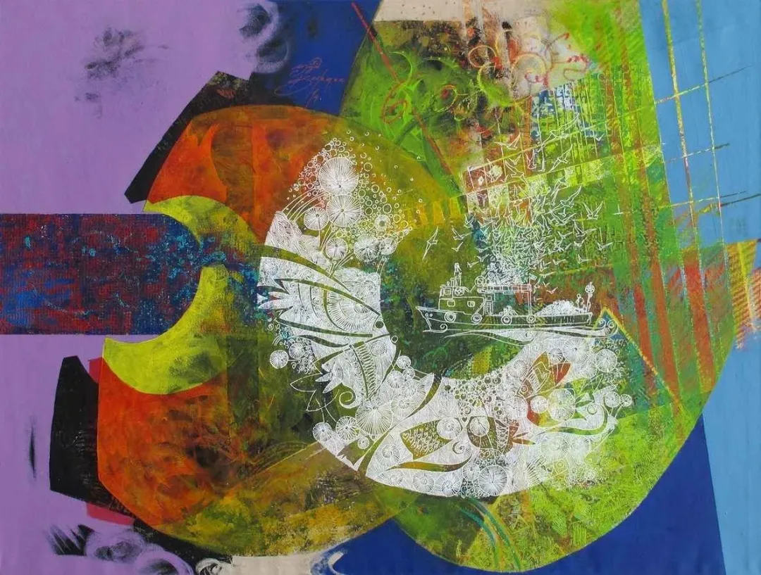 ENGİN KORKMAZ — “isimsiz”, 2014 "isimsiz" eseri ENGİN KORKMAZ tarafından 2014 yılında 90x120 cm ölçülerinde Tuval üzeri akrilik boya tekniği ile yapılmıştır.