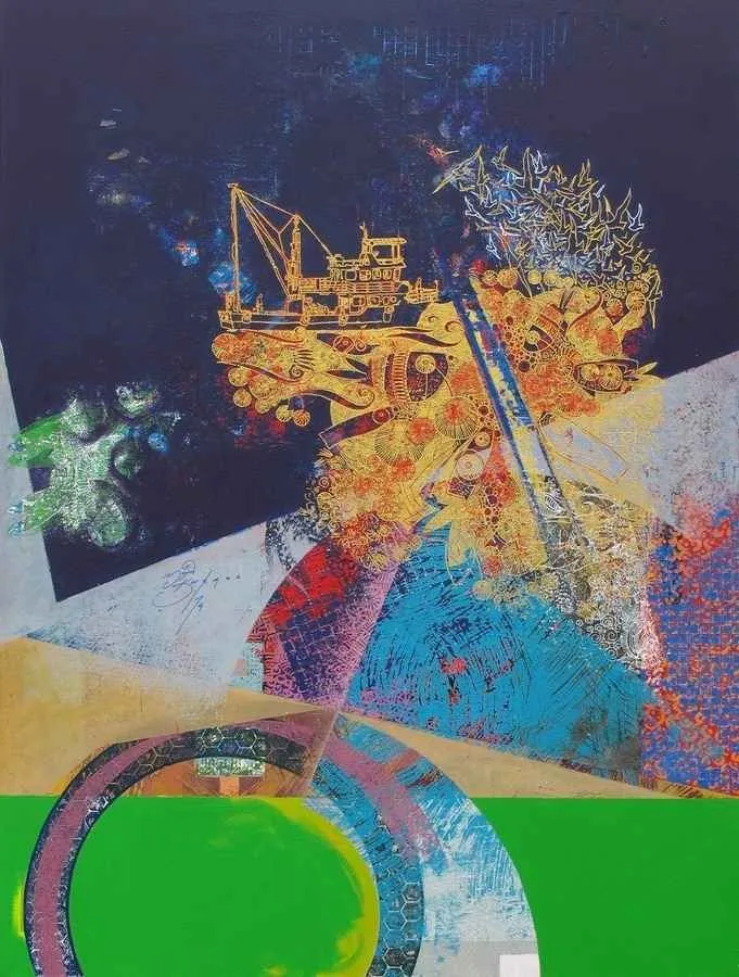 ENGİN KORKMAZ — “isimsiz”, 2014 "isimsiz" eseri ENGİN KORKMAZ tarafından 2014 yılında 120x90 cm ölçülerinde Tuval üzeri akrilik boya tekniği ile yapılmıştır.