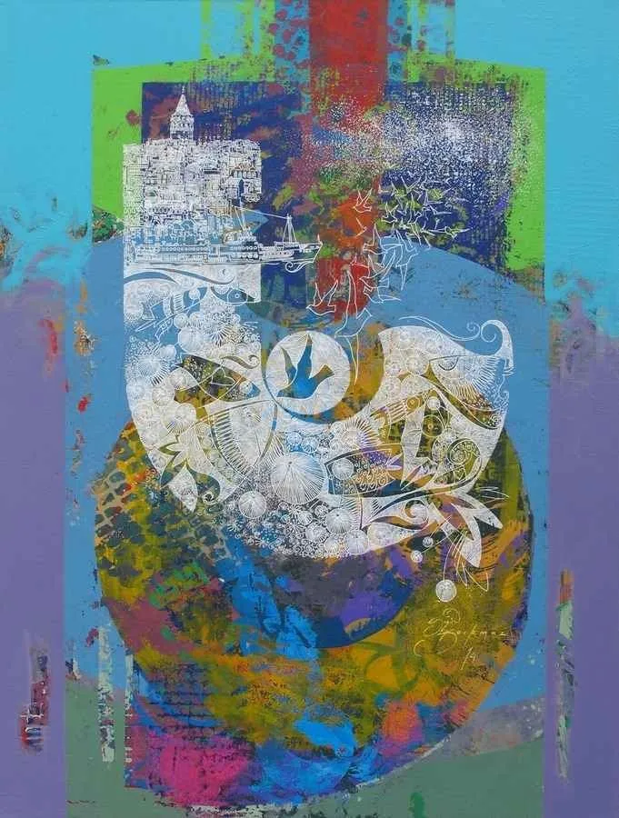 ENGİN KORKMAZ — “isimsiz”, 2014 "isimsiz" eseri ENGİN KORKMAZ tarafından 2014 yılında 120x90 cm ölçülerinde Tuval üzeri akrilik boya tekniği ile yapılmıştır.