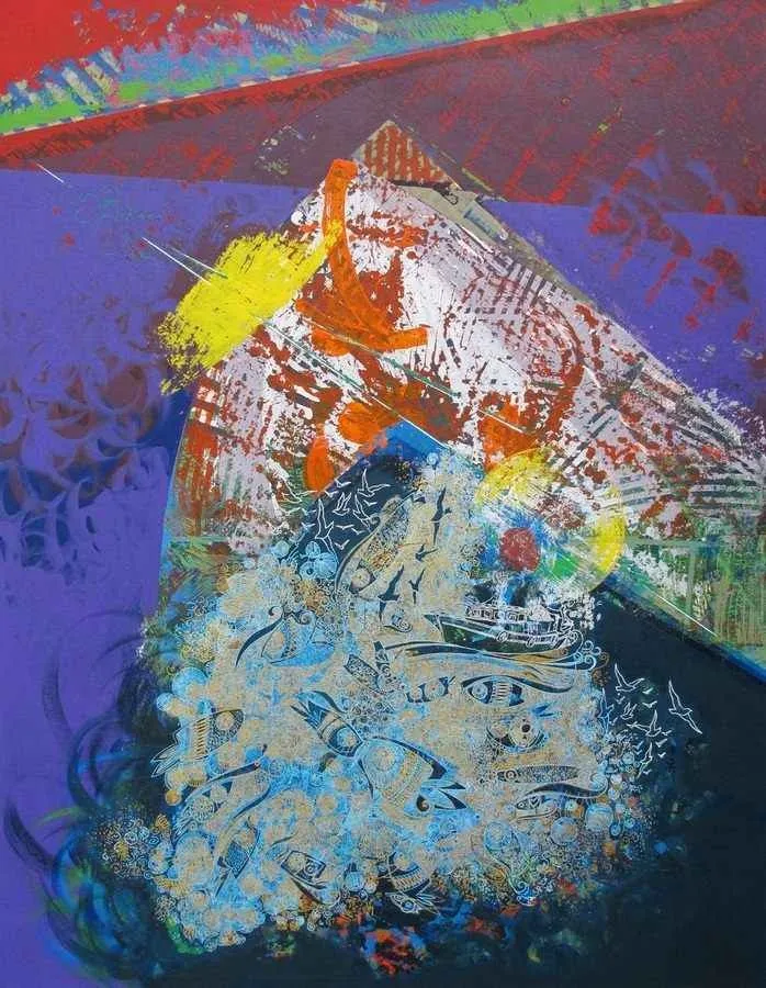 ENGİN KORKMAZ — “isimsiz”, 2013 "isimsiz" eseri ENGİN KORKMAZ tarafından 2013 yılında 135x105 cm ölçülerinde Tuval üzeri akrilik boya tekniği ile yapılmıştır.