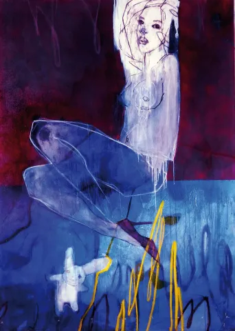 ERCAN AYÇİÇEK — “140x100”, 2014 "140x100" eseri ERCAN AYÇİÇEK tarafından 2014 yılında 80x60x9 cm ölçülerinde Tuval üzeri akrilik boya tekniği ile yapılmıştır.