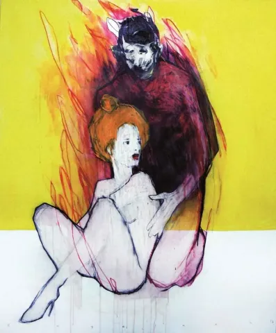 ERCAN AYÇİÇEK — “140x116”, 2014 "140x116" eseri ERCAN AYÇİÇEK tarafından 2014 yılında 80x95 cm ölçülerinde Tuval üzeri akrilik boya tekniği ile yapılmıştır.