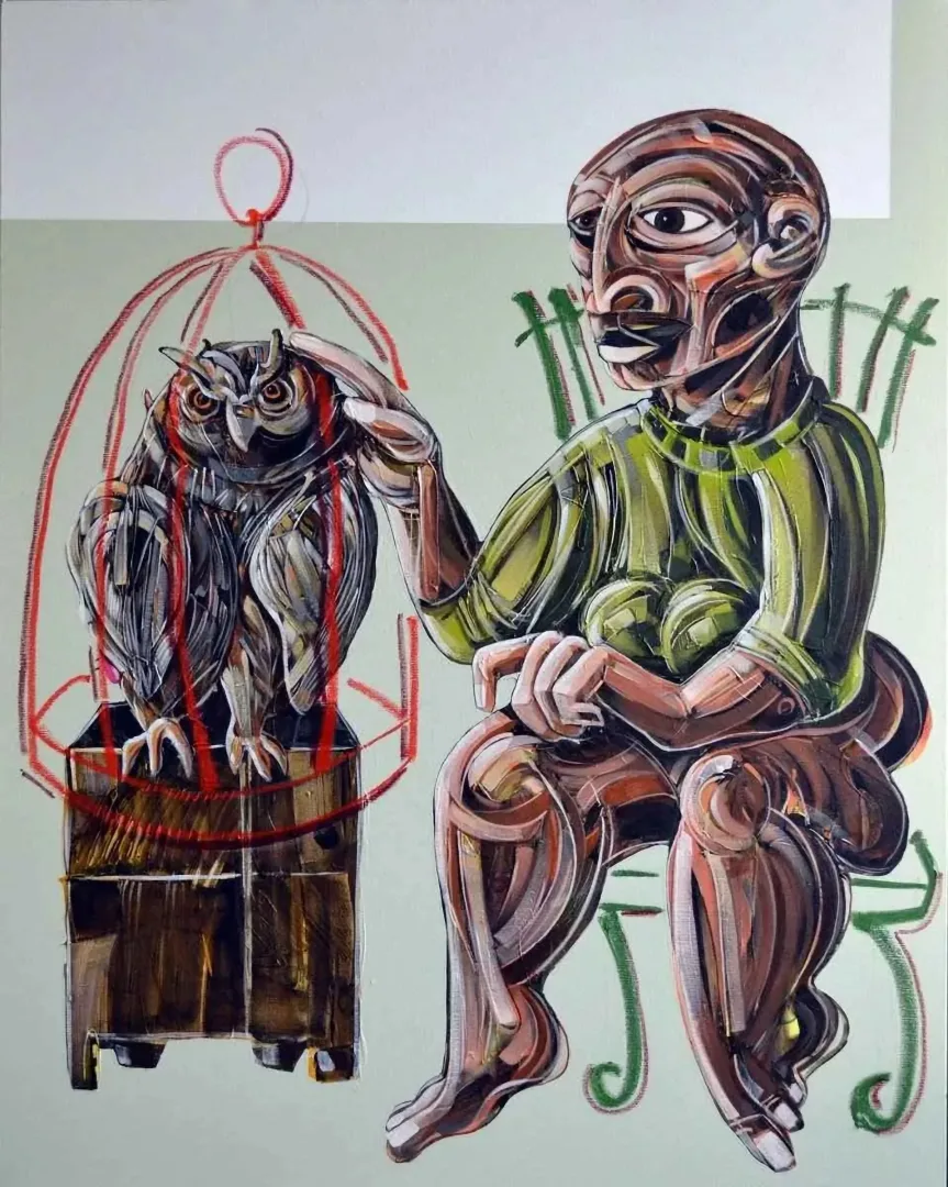 yakınlaştır "Kuş Dili" eseri ERHAN LANPİR tarafından 2014 yılında 93x72 cm ölçülerinde Tuval üzeri akrilik boya tekniği ile yapılmıştır.