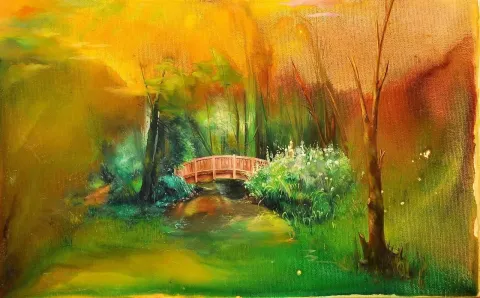 "isimsiz" eseri TURGUT AKARSU tarafından 2014 yılında 25x40 cm ölçülerinde Tuval üzeri yağlı boya tekniği ile yapılmıştır.