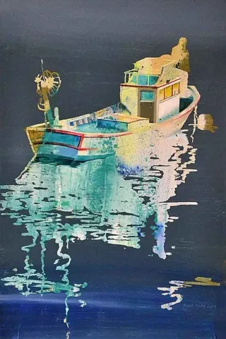 ÜMİT TÜRK — “isimsiz”, 2013 "isimsiz" eseri ÜMİT TÜRK tarafından 2013 yılında 60x40 cm ölçülerinde Tuval üzeri yağlı boya tekniği ile yapılmıştır.