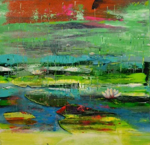 ÜMİT TÜRK — “isimsiz”, 2013 "isimsiz" eseri ÜMİT TÜRK tarafından 2013 yılında 70x70 cm ölçülerinde Tuval üzeri yağlı boya tekniği ile yapılmıştır.