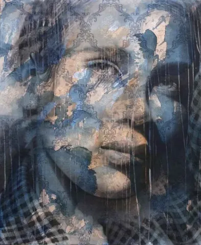 GÜLVELİ KAYA — “isimsiz”, 2014 "isimsiz" eseri GÜLVELİ KAYA tarafından 2014 yılında 110x90 cm ölçülerinde Tuval üzeri akrilik ve yağlı boya tekniği ile yapılmıştır.