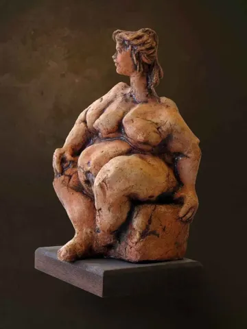 AZİMET KARAMAN — “isimsiz”, 2014 "isimsiz" eseri AZİMET KARAMAN tarafından 2014 yılında 28x16x18 cm ölçülerinde Seramik tekniği ile yapılmıştır.