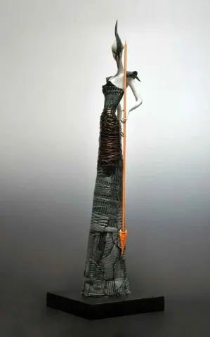 "Turkuaz Savaşçı" eseri DENİZ ONUR ERMAN tarafından 2013 yılında 150x120 cm ölçülerinde Seramik tekniği ile yapılmıştır.