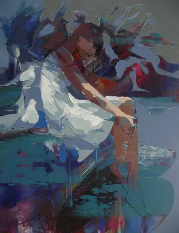 HAKAN ERASLAN — “isimsiz”, 2014 "isimsiz" eseri HAKAN ERASLAN tarafından 2014 yılında 92x73 cm ölçülerinde Tuval üzeri akrilik boya tekniği ile yapılmıştır.