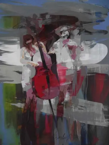 HAKAN ERASLAN tarafından 2014 yılında 120x90 cm ölçülerinde Tuval üzeri akrilik boya tekniği ile yapılmıştır.