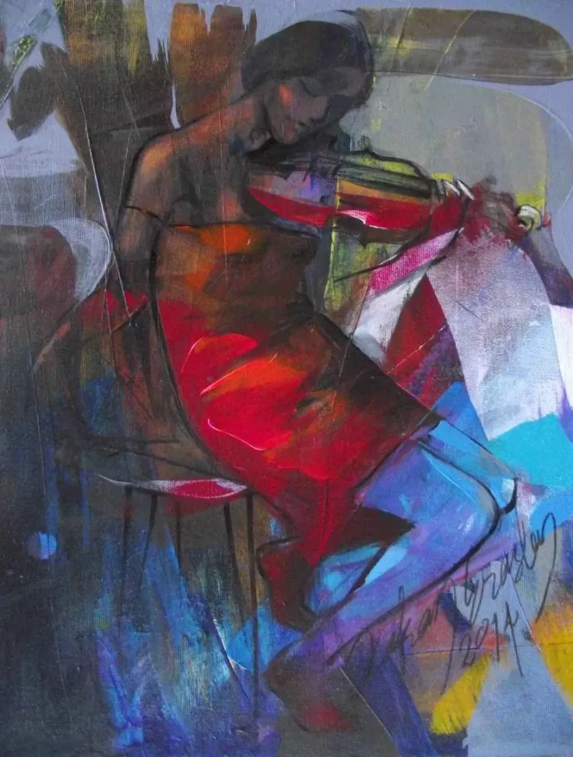 HAKAN ERASLAN — “isimsiz”, 2014 "isimsiz" eseri HAKAN ERASLAN tarafından 2014 yılında 33x41 cm ölçülerinde Tuval üzeri akrilik boya tekniği ile yapılmıştır.