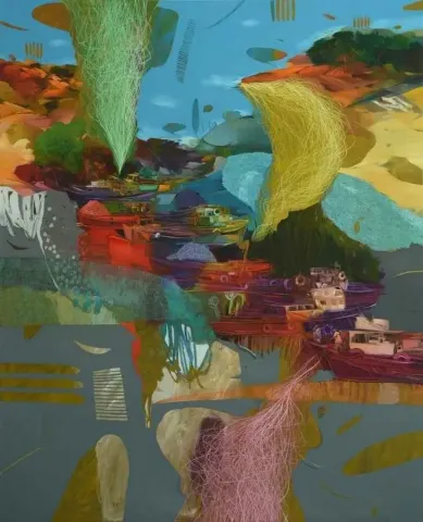 "Heyyamola" eseri HAKAN ESMER tarafından 2013 yılında 200x160 cm ölçülerinde Tuval üzeri yağlı boya tekniği ile yapılmıştır.