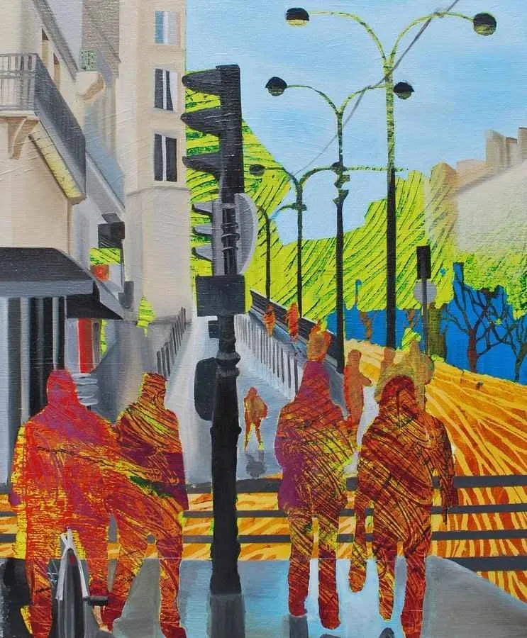 ARDA SELİM — “isimsiz”, 2014 "isimsiz" eseri ARDA SELİM tarafından 2014 yılında 46x38 cm ölçülerinde Tuval üzeri akrilik ve yağlı boya tekniği ile yapılmıştır.