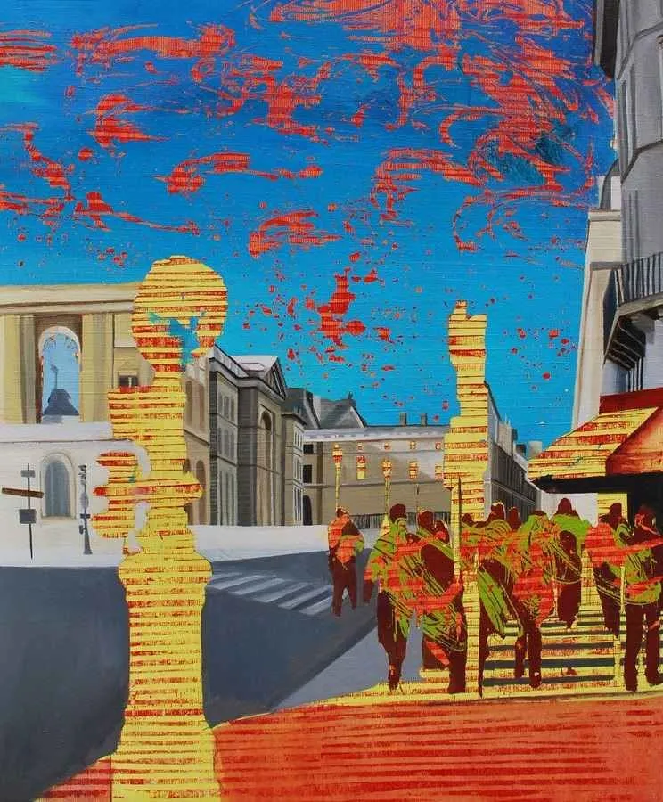 ARDA SELİM — “isimsiz”, 2014 "isimsiz" eseri ARDA SELİM tarafından 2014 yılında 46x38 cm ölçülerinde Tuval üzeri akrilik ve yağlı boya tekniği ile yapılmıştır.