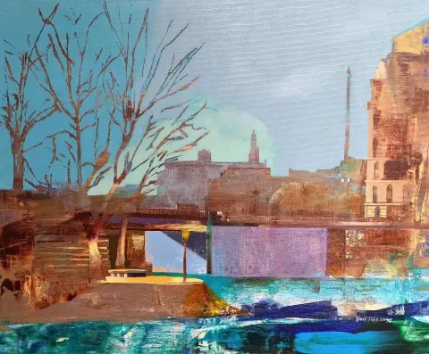 ÜMİT TÜRK — “isimsiz”, 2014 "isimsiz" eseri ÜMİT TÜRK tarafından 2014 yılında 38x46 cm ölçülerinde Tuval üzeri akrilik boya tekniği ile yapılmıştır.