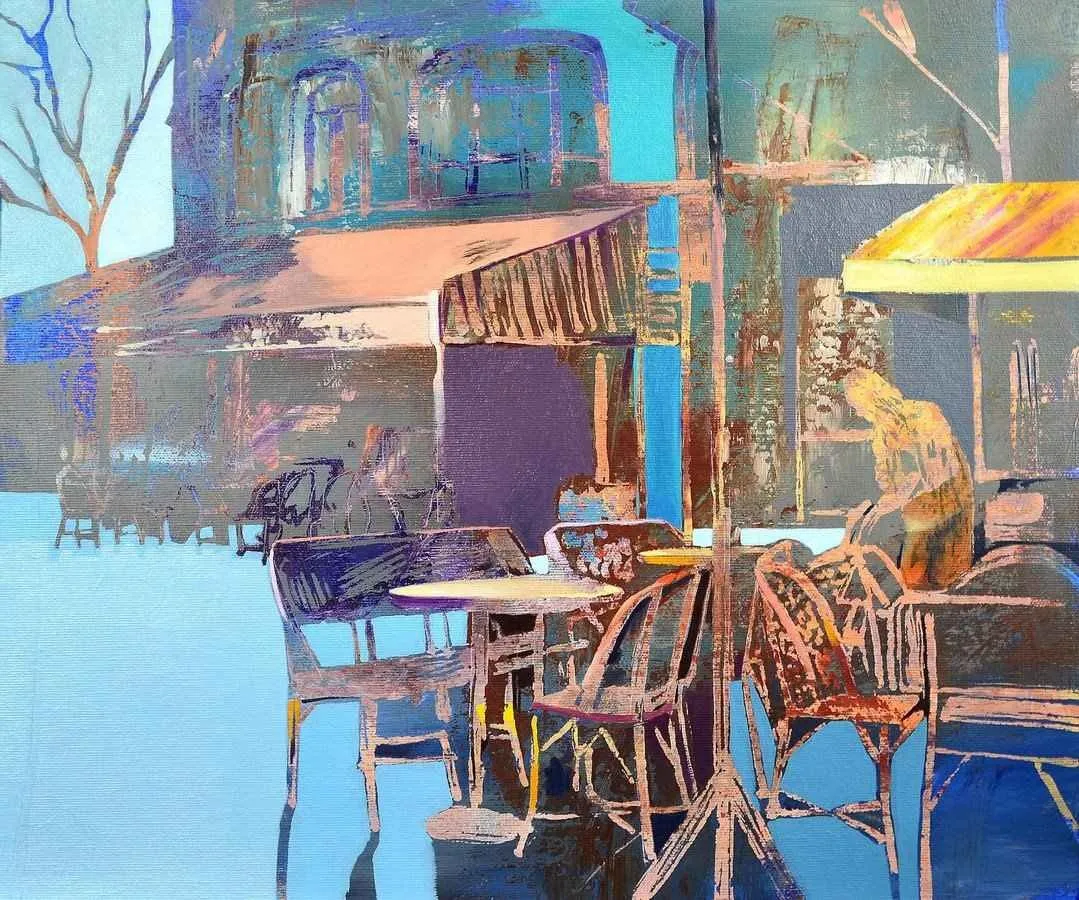 ÜMİT TÜRK — “isimsiz”, 2014 "isimsiz" eseri ÜMİT TÜRK tarafından 2014 yılında 38x46 cm ölçülerinde Tuval üzeri akrilik boya tekniği ile yapılmıştır.