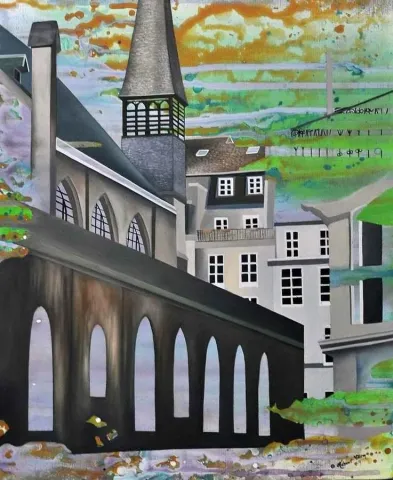 "isimsiz" eseri MEHMET YILDIRIM tarafından 2014 yılında 46x38 cm ölçülerinde Tuval üzeri akrilik boya tekniği ile yapılmıştır.