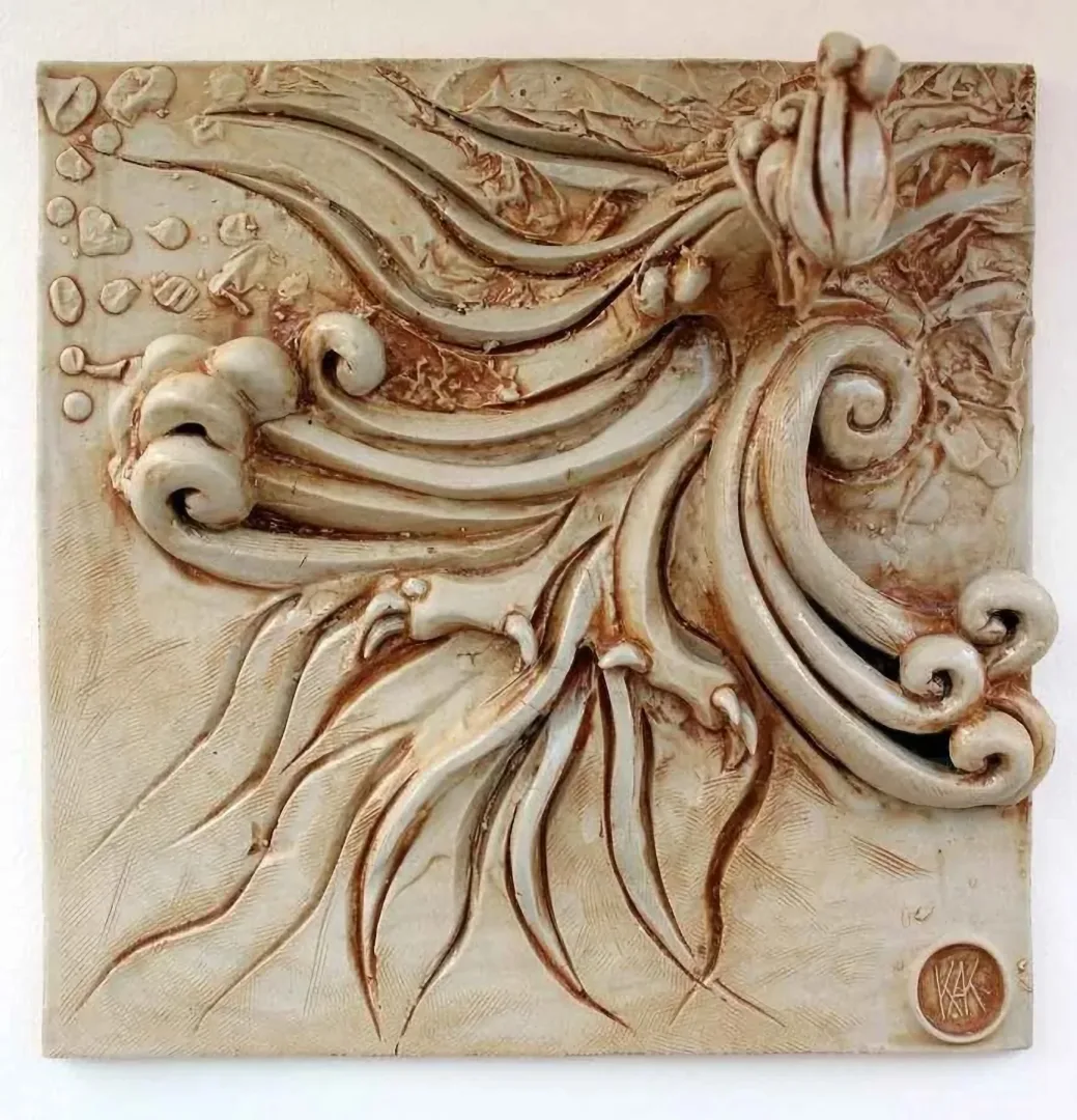 yakınlaştır "Simurg,3-" eseri KAMURAN AK tarafından 2014 yılında 21x21x9 cm ölçülerinde Stoneware, Döküm el ile şekillendirme, 1200 C tekniği ile yapılmıştır.