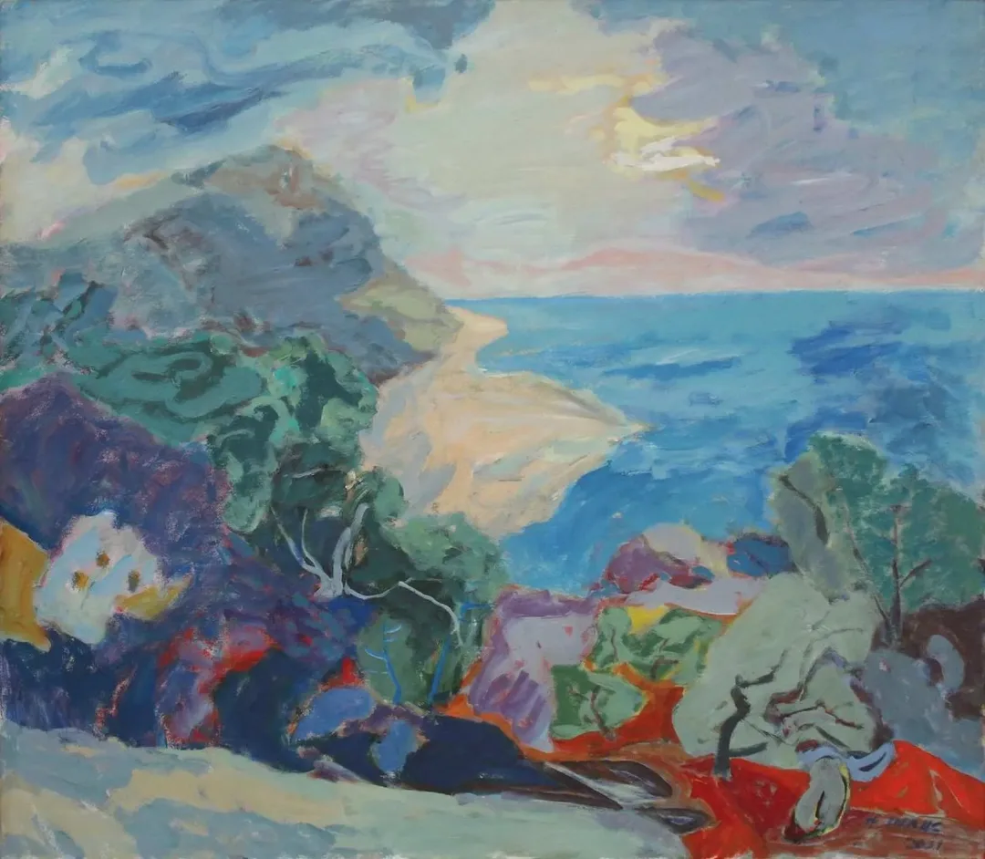 "Korsan Koyu" eseri HAMZA İNANÇ tarafından 2001 yılında 70x80 cm ölçülerinde Tuval üzeri yağlı boya tekniği ile yapılmıştır.
