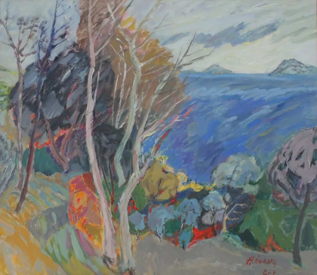 "Taşucundan" eseri HAMZA İNANÇ tarafından 2006 yılında 69x78 cm ölçülerinde Tuval üzeri yağlı boya tekniği ile yapılmıştır.