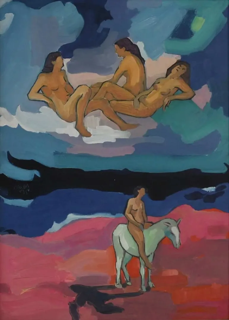 "İsimsiz" eseri OSMAN AKBAY tarafından 2005 yılında 70x50 cm ölçülerinde Tuval üzeri yağlı boya tekniği ile yapılmıştır.
