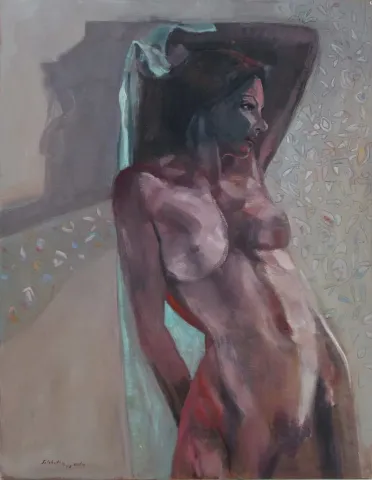 "İsimsiz" eseri SELAHATTİN AYDIN tarafından 2008 yılında 85x65 cm ölçülerinde Tuval üzeri yağlı boya tekniği ile yapılmıştır.
