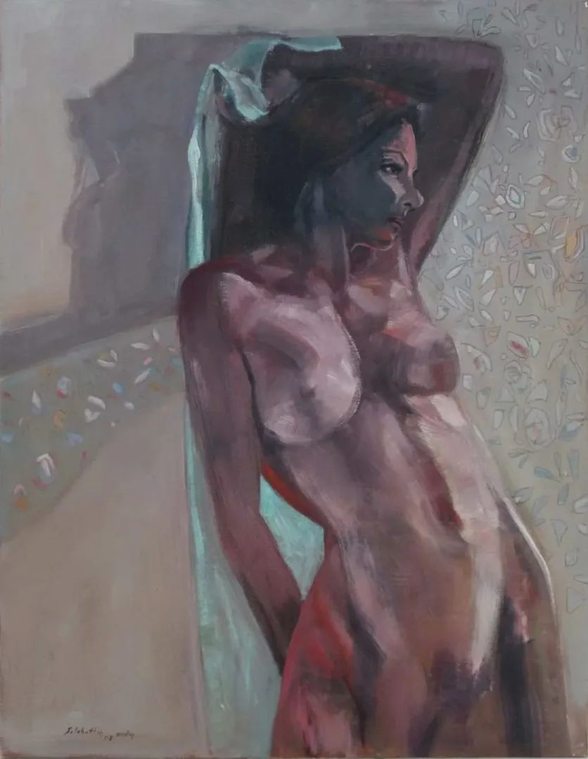 "İsimsiz" eseri SELAHATTİN AYDIN tarafından 2008 yılında 85x65 cm ölçülerinde Tuval üzeri yağlı boya tekniği ile yapılmıştır.
