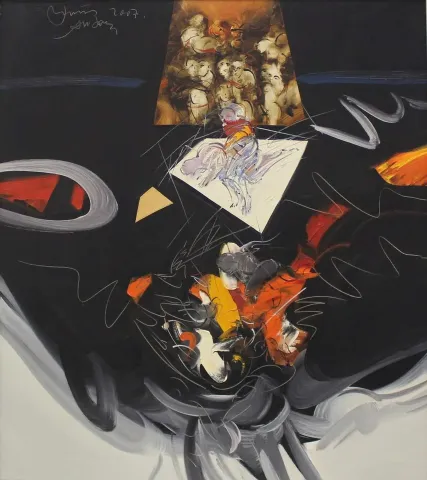 ENİS AKTAŞ — “İsimsiz”, 2007 "İsimsiz" eseri ENİS AKTAŞ tarafından 2007 yılında 90x80 cm ölçülerinde Tuval üzeri yağlı boya tekniği ile yapılmıştır.