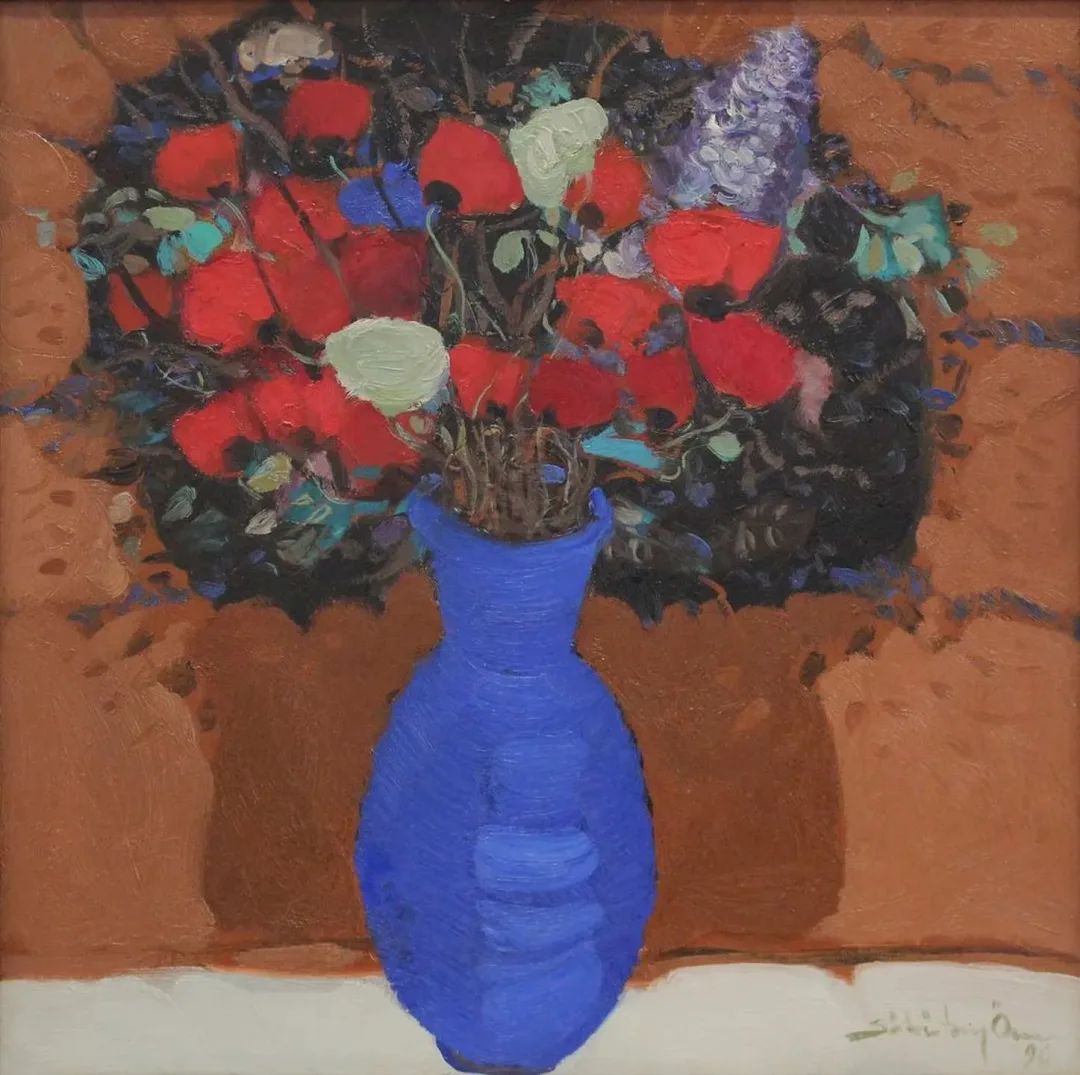 yakınlaştır "İsimsiz" eseri SÖBÜTAY ÖZER tarafından 1990 yılında 50x50 cm ölçülerinde Tuval üzeri yağlı boya tekniği ile yapılmıştır.