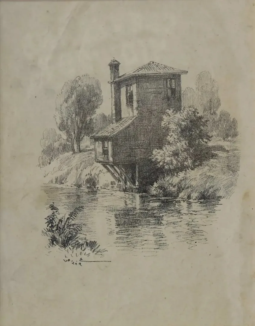 HOCA ALİ RIZA — “Untitled” "İsimsiz" eseri HOCA ALİ RIZA tarafından 24x18 cm ölçülerinde Litografi tekniği ile yapılmıştır.