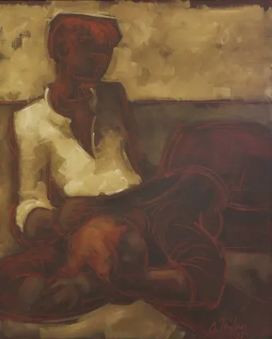 ORHAN TAYLAN — “İsimsiz”, 1997 "İsimsiz" eseri ORHAN TAYLAN tarafından 1997 yılında 80x63 cm ölçülerinde Tuval üzeri yağlı boya tekniği ile yapılmıştır.