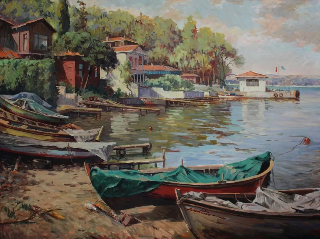 yakınlaştır "İsimsiz" eseri AYHAN TÜRKER tarafından 2012 yılında 100x133 cm ölçülerinde Tuval üzeri yağlı boya tekniği ile yapılmıştır.