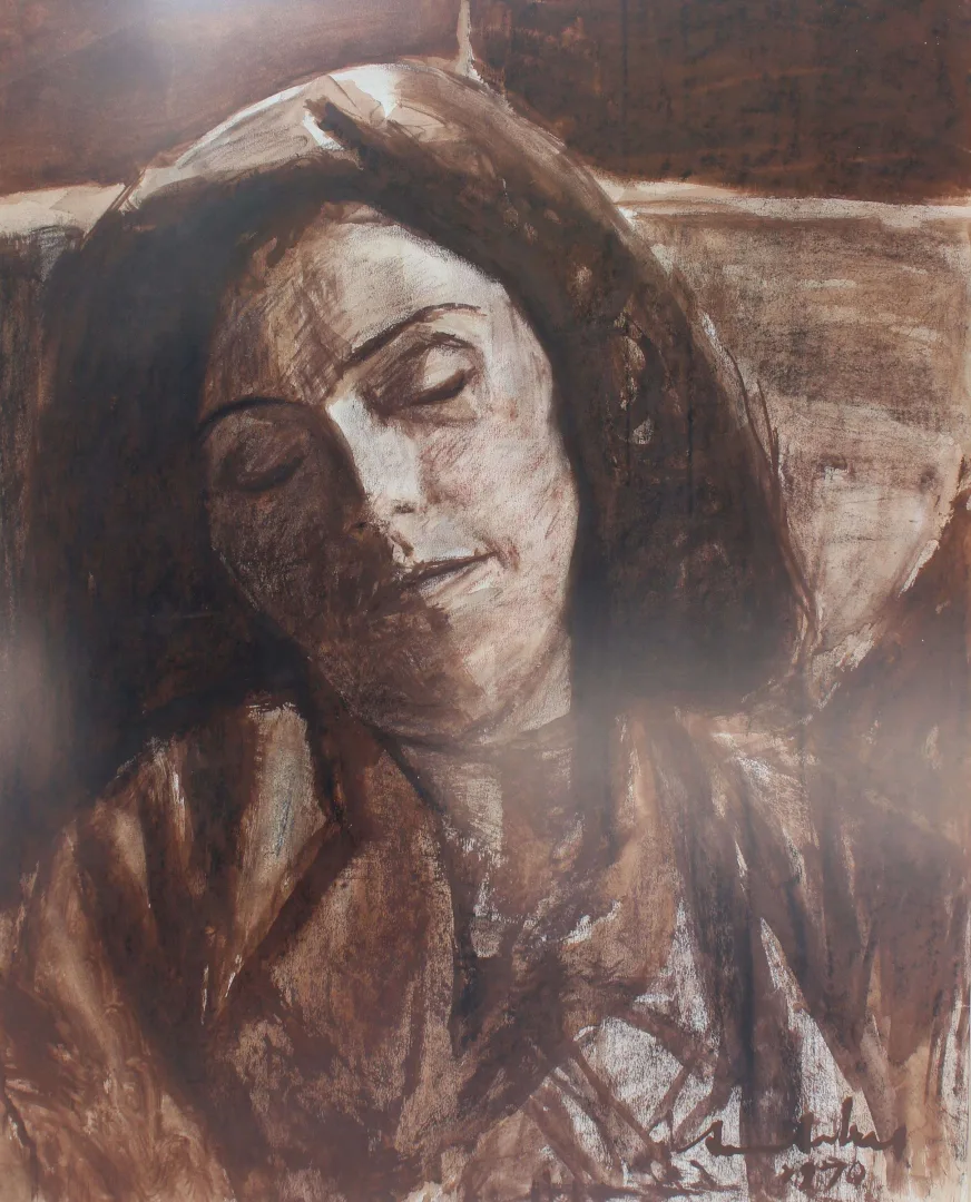 yakınlaştır "İsimsiz" eseri AVNİ ARBAŞ tarafından 1970 yılında 78x64 cm ölçülerinde Kağıt üzeri karışık teknik tekniği ile yapılmıştır.