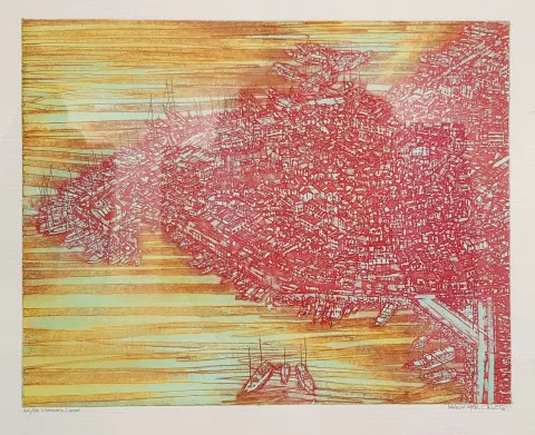 "İsimsiz" eseri DEVRİM ERBİL tarafından 1993 yılında 33x43 cm ölçülerinde Serigrafi tekniği ile yapılmıştır.