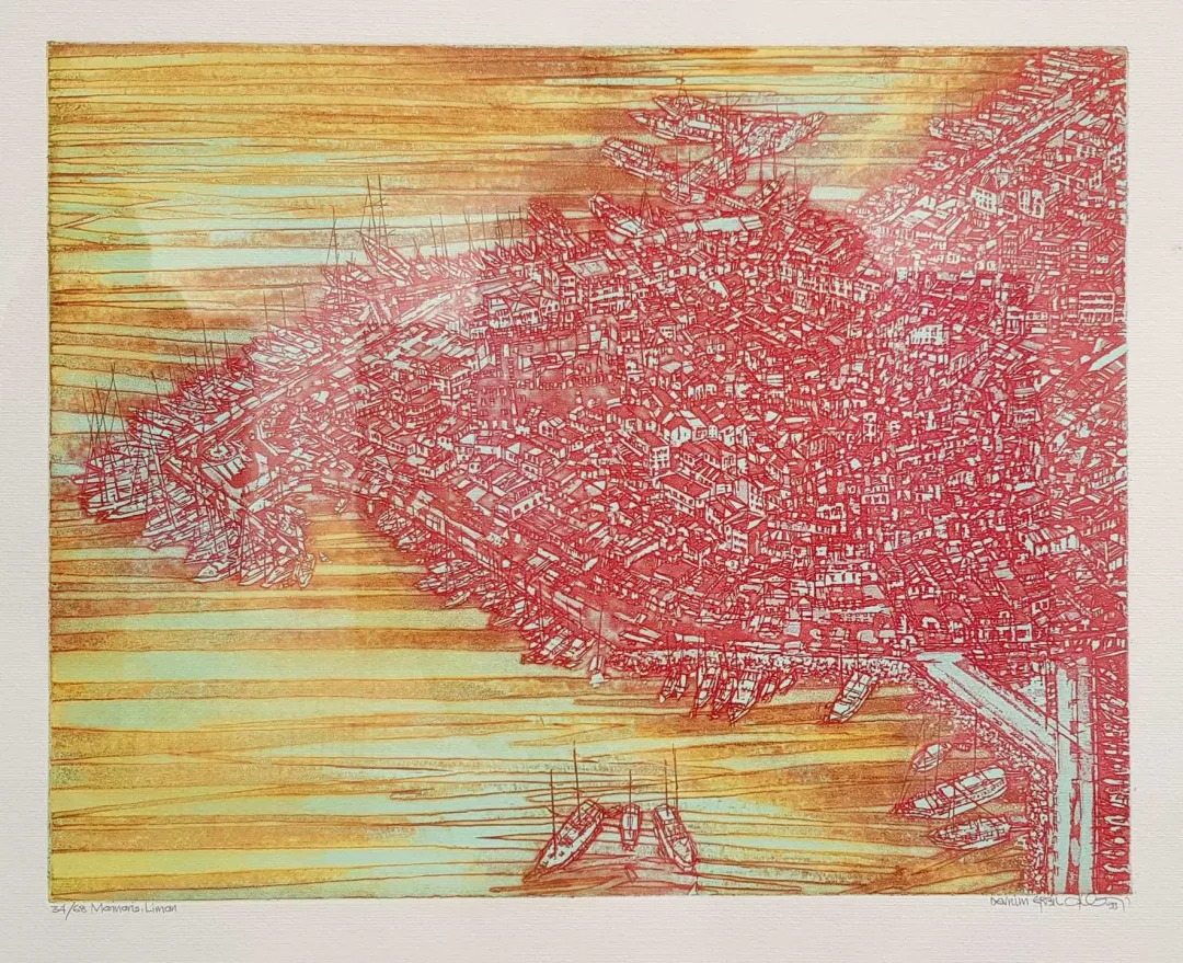 "İsimsiz" eseri DEVRİM ERBİL tarafından 1993 yılında 33x43 cm ölçülerinde Serigrafi tekniği ile yapılmıştır.
