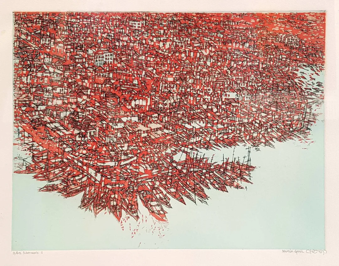 "İsimsiz" eseri DEVRİM ERBİL tarafından 1993 yılında 33x43 cm ölçülerinde Serigrafi tekniği ile yapılmıştır.