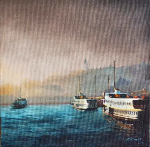 ADEM KİPÇAK — 2014 Bu eser ADEM KİPÇAK tarafından 2014 yılında 20x20 cm ölçülerinde Tuval üzeri yağlı boya tekniği ile yapılmıştır.