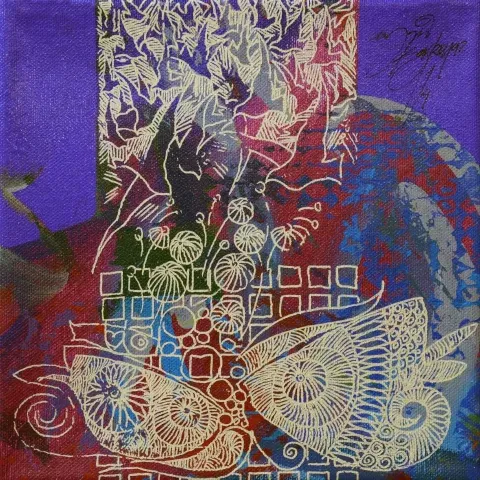 ENGİN KORKMAZ — 2014 Bu eser ENGİN KORKMAZ tarafından 2014 yılında 20x20 cm ölçülerinde Tuval üzeri akrilik boya tekniği ile yapılmıştır.