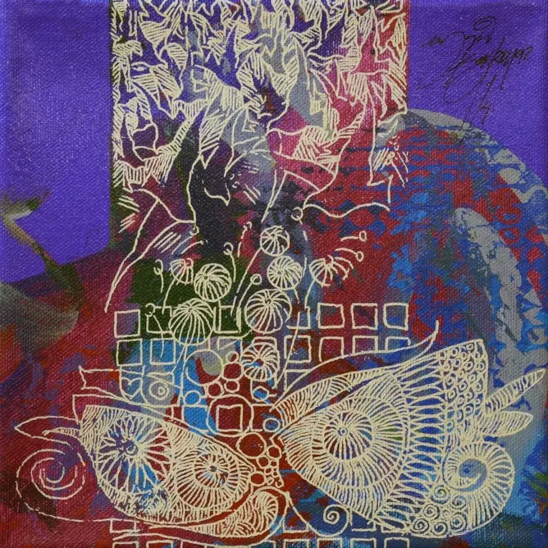 Bu eser ENGİN KORKMAZ tarafından 2014 yılında 20x20 cm ölçülerinde Tuval üzeri akrilik boya tekniği ile yapılmıştır.