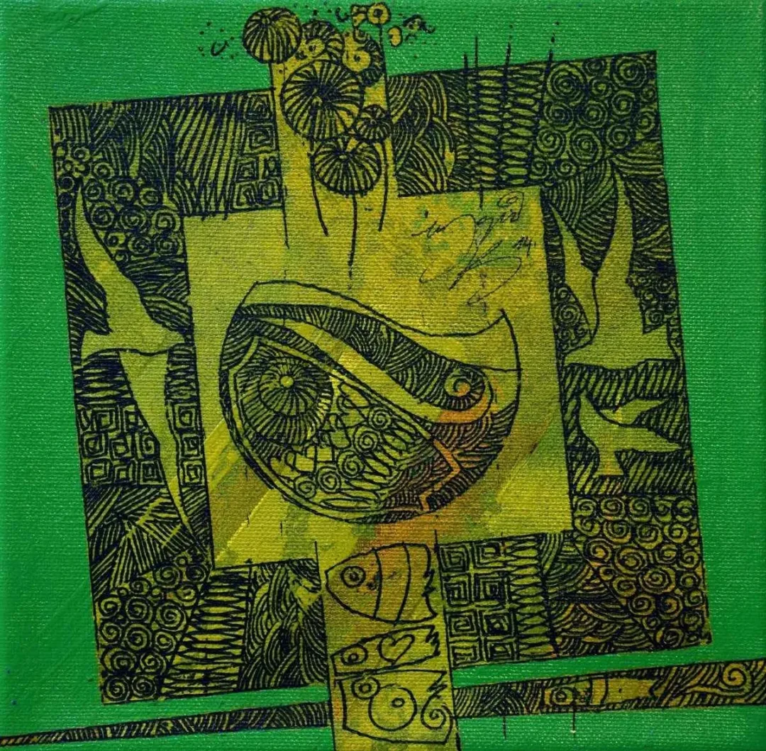 Bu eser ENGİN KORKMAZ tarafından 2014 yılında 20x20 cm ölçülerinde Tuval üzeri akrilik boya tekniği ile yapılmıştır.