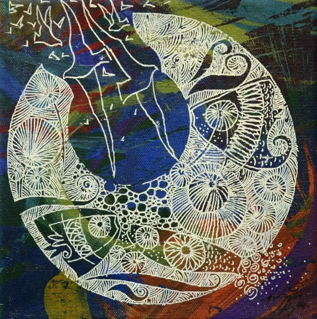 Bu eser ENGİN KORKMAZ tarafından 2014 yılında 20x20 cm ölçülerinde Tuval üzeri akrilik boya tekniği ile yapılmıştır.