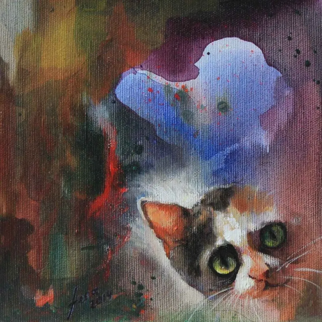 Bu eser FERİHA DAĞLI tarafından 2014 yılında 20x20 cm ölçülerinde Tuval üzeri yağlı boya tekniği ile yapılmıştır.
