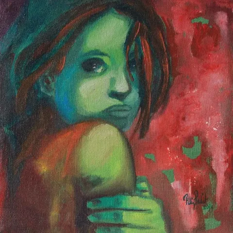 FİLİZ PELİT — 2014 Bu eser FİLİZ PELİT tarafından 2014 yılında 20x20 cm ölçülerinde Tuval üzeri yağlı boya tekniği ile yapılmıştır.
