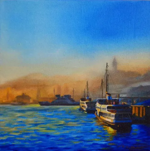 ADEM KİPÇAK — 2014 Bu eser ADEM KİPÇAK tarafından 2014 yılında 20x20 cm ölçülerinde Tuval üzeri yağlı boya tekniği ile yapılmıştır.