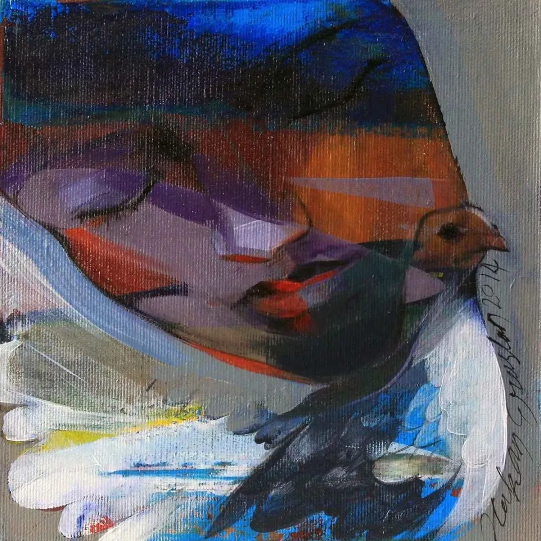 Bu eser HAKAN ERASLAN tarafından 2014 yılında 20x20 cm ölçülerinde Tuval üzeri akrilik boya tekniği ile yapılmıştır.