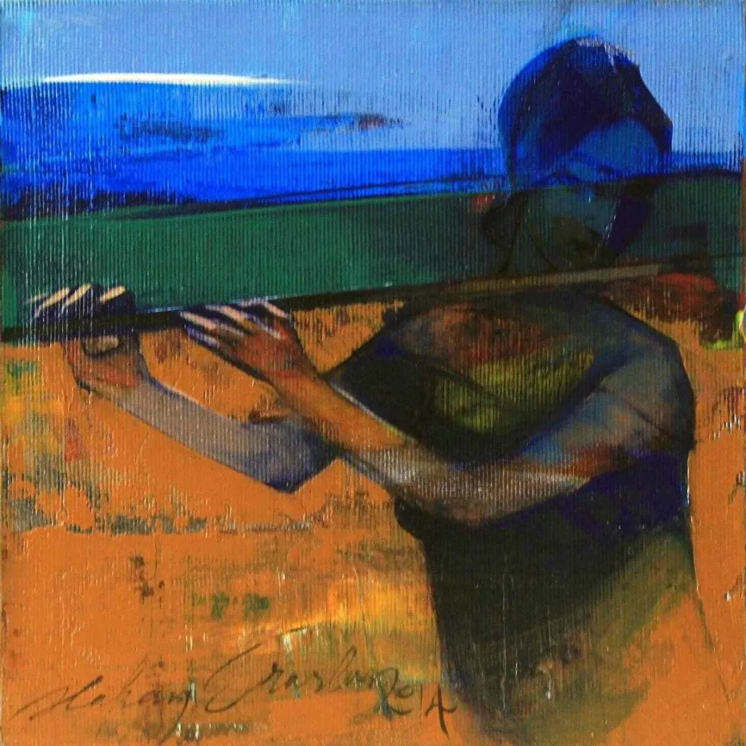 Bu eser HAKAN ERASLAN tarafından 2014 yılında 20x20 cm ölçülerinde Tuval üzeri akrilik boya tekniği ile yapılmıştır.