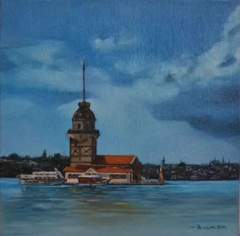 ADEM KİPÇAK — 2014 Bu eser ADEM KİPÇAK tarafından 2014 yılında 20x20 cm ölçülerinde Tuval üzeri yağlı boya tekniği ile yapılmıştır.
